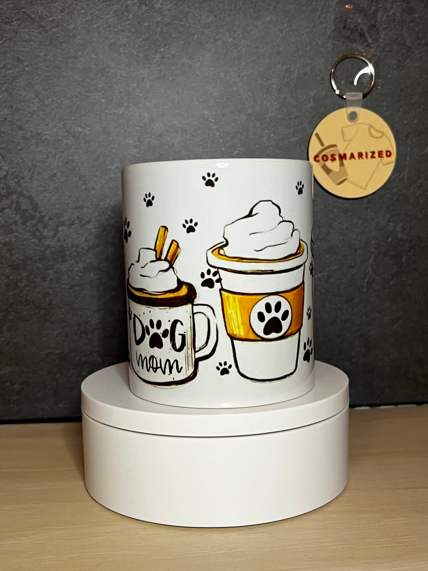 12oz Mug w/ Adorable Dog Mom Design