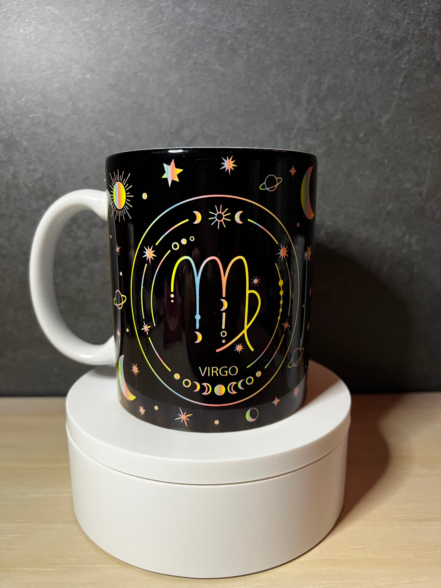 12oz Mug w/ Zodiac Sign VIRGO Design (flAWESOME)