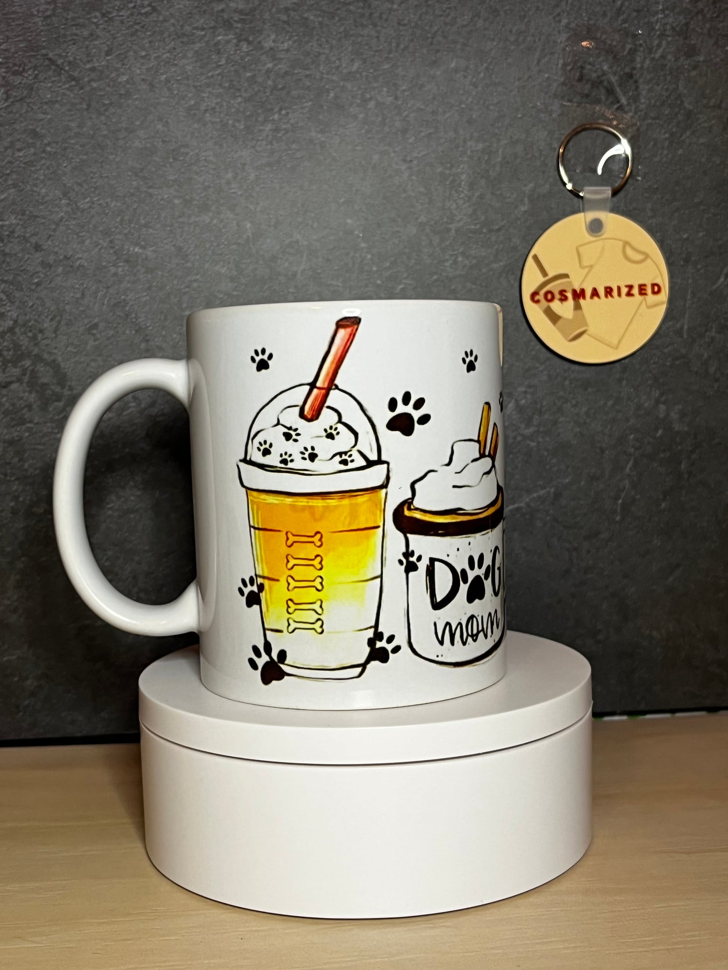 12oz Mug w/ Adorable Dog Mom Design